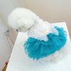Dog Tulle Dresses Cats Princess Dress Pet Costume Dress with Embroidery Butterfly Wedding Cats Formal Event Photo Outfit