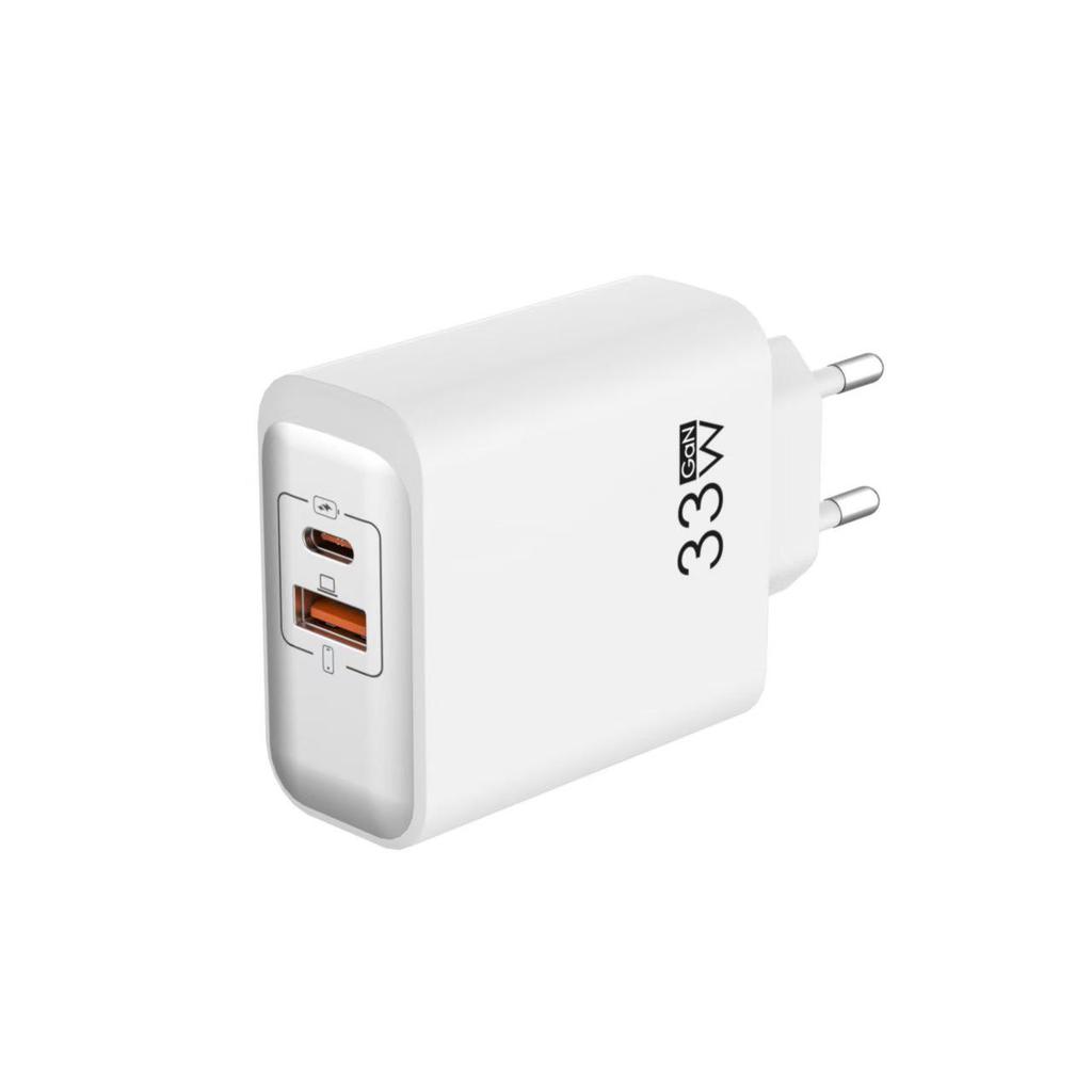 33W GaN PD Fast Charger: Multi-Port A+C Mobile Phone Fast Charging Head