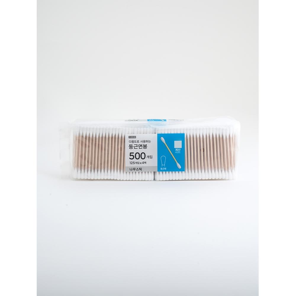 Daiso Wooden Stick Round Cotton Swabs  Pack Of 500