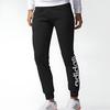 Adidas Casual Side Stripe Knitted Sports Pants Women Bottoms Black BK5235