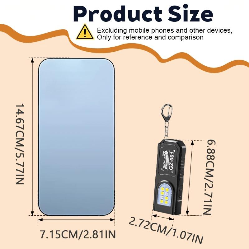 Mini LED Schlüsselanhänger Taschenlampe, multifunktionale USB-ladbare Handtaschenlampe, Outdoor-Hutclip-Licht, für Camping, Wandern, Angeln, Notfallsituationen