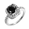 Cellacity Geometry Silver 925 Jewelry 7 Colors Choice Gemstones Ring for Women Classic Design Female Engagement Gifts Size5-10