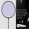 21-30 LBS Badminton Racket Carbon Fiber Man Woman Adult High Elasticity Durable Major Attack Racket Defense Competition Level