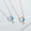 Fashion Light Luxury Star Moon Pendant Niche Design Clavicle Necklace For Women