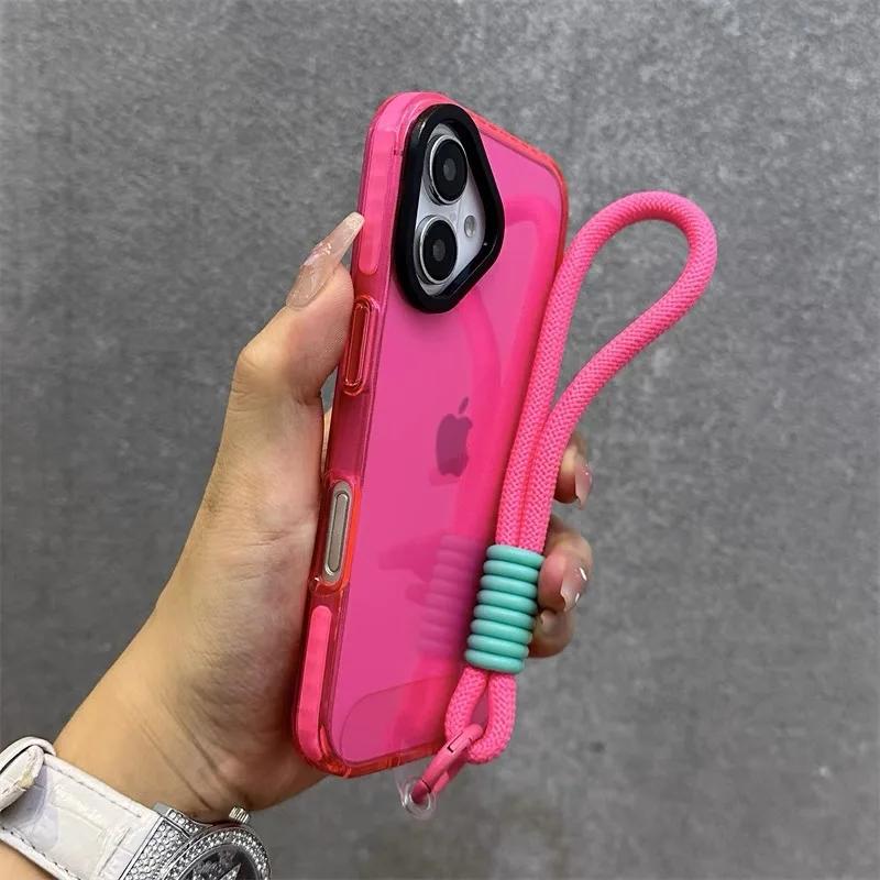 

Роскошный Чехол для Телефона с Шейным Ремнем, Матовый, Для iPhone 17 Pro Max 11 12 13 14 15 16 Pro Max 16 Plus, Магнитный Бампер, Задние Чехлы, Обложка For iphone 11Pro