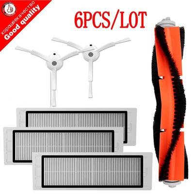 2ks boční kartáč + 3ks HEPA filtr + 1ks hlavní kartáč na vysavač Xiaomi Mi Robot Roborock S50 S51 s55 T4 T6 T7 T60