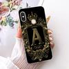 For Xiaomi Redmi Note 6 Pro Royal Crown Initial Letter Couple Phone Case For Redmi Note6 Soft Silicone TPU Covers Bumpers