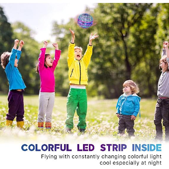 Flying Orb Ball Toy, Flying Toy Boomerang Fly Spinners for Kids Adults Indoor Outdoor Flying Ball Toy, Globe 360°Rotating Hand Controlled Flying Orb