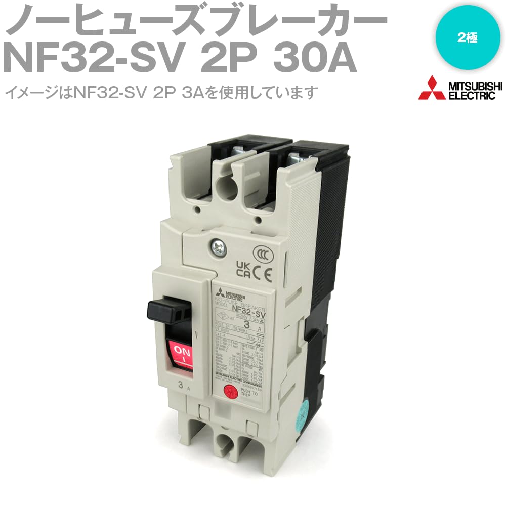 Mitsubishi Electric 2P 30A Pojistka NN NF32-SV (Žádný jistič) (2 pól) (AC/DC)
