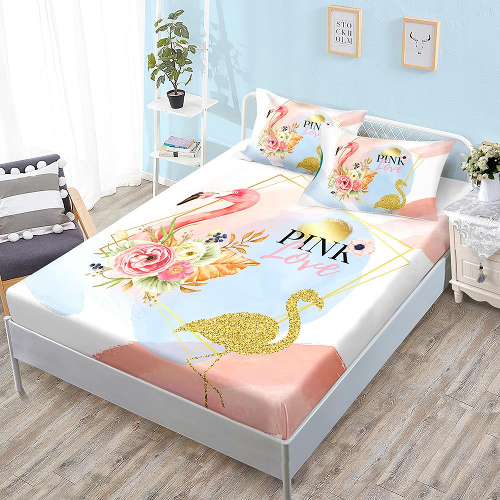 Animal Mattress Three-Piece Set, Bedspread, Pillowcase, Mattress Protective Cover, Dust-Proof And Non-Slip.
