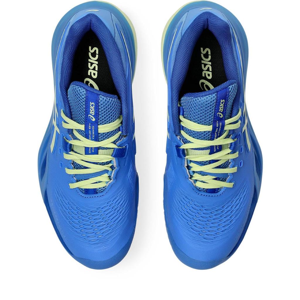ASICS X Tennis Shoes 1042A279 Size 400 Size E GEL-RESOLUTION Women's (Blue Coast/Huddle Yellow) (Size 25.0 cm)