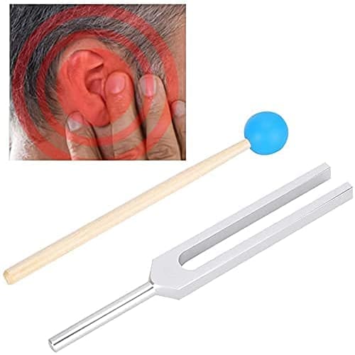 Wlongtor Tuning Fork, Energy Fork for Chakra Healing, Sound Therapy, Musical Instrument, Balancing, Healer, with Silicone Hammer Bag and Cleaning Clot