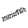 3D High Country Emblem Decal Car Fender Door Tailgate Badge Nameplate Sticker For 19-21 Silverado 1500 2500hd 3500 hd