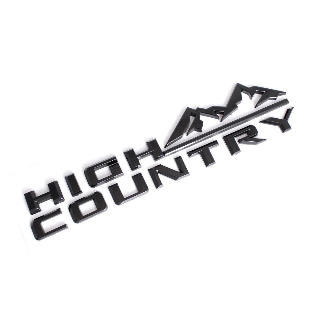 3D High Country Emblem Decal Car Fender Door Tailgate Badge Nameplate Sticker For 19-21 Silverado 1500 2500hd 3500 hd