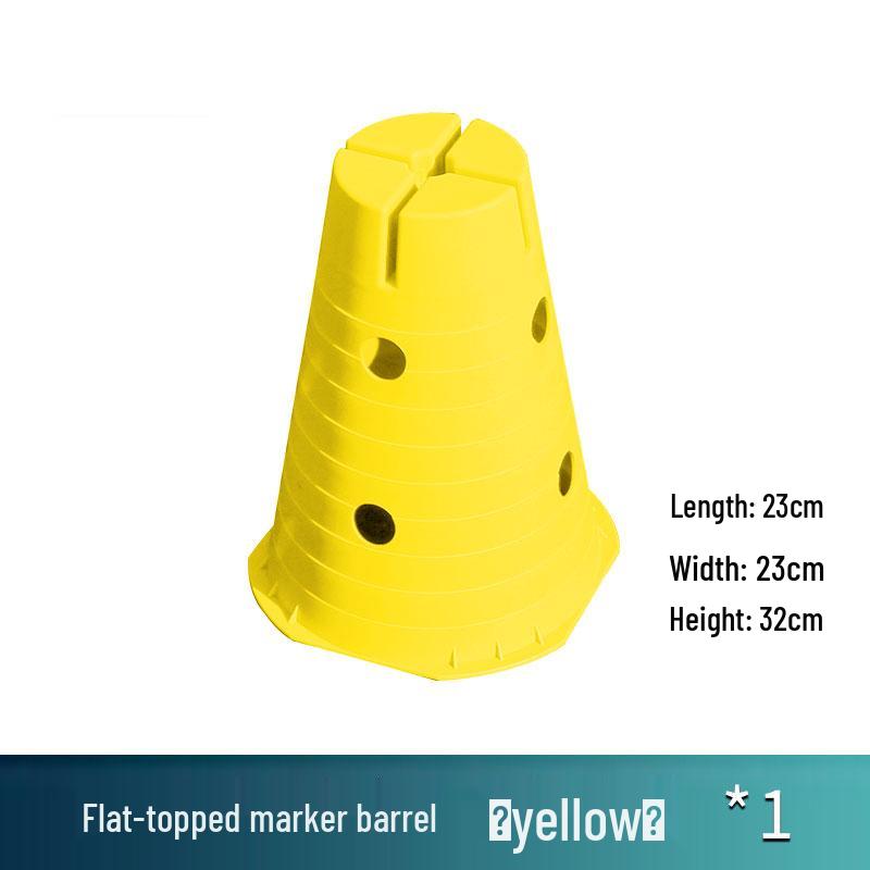 Children's Sensory Training Ice Cream Marker Cones with Holes - Kindergarten Flat-Top Bucket Hurdles and Teaching Aids