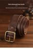 Men's Retro Cowhide Leather Belt, Durable & Versatile for Jeans & Business Attire