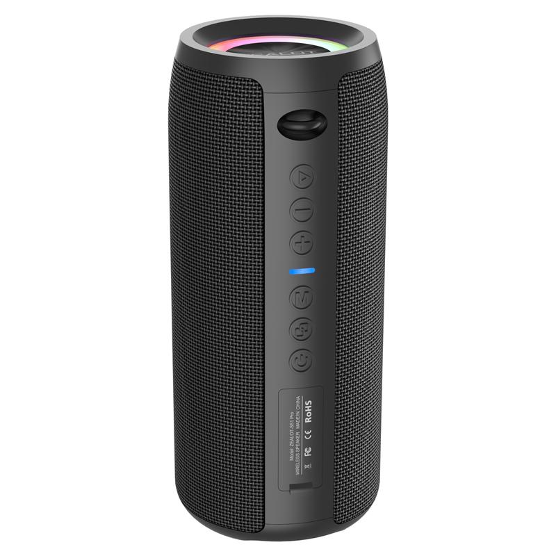 Zealot New 20W Wireless Speaker S51 Pro Big Power Large Battery Stereo Sound Music Box for Outdoor Party