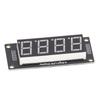 LED Display LED Segment Digital Display Pack of TM1637 Module, 4-Digit 7-Segment Module, 4, (MRA172A Red)