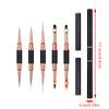 5Pcs/Set Double Headed Metal Nail Design Art Pen Detail Brush Nail Painting Construction Extension Manicure Tools Diy