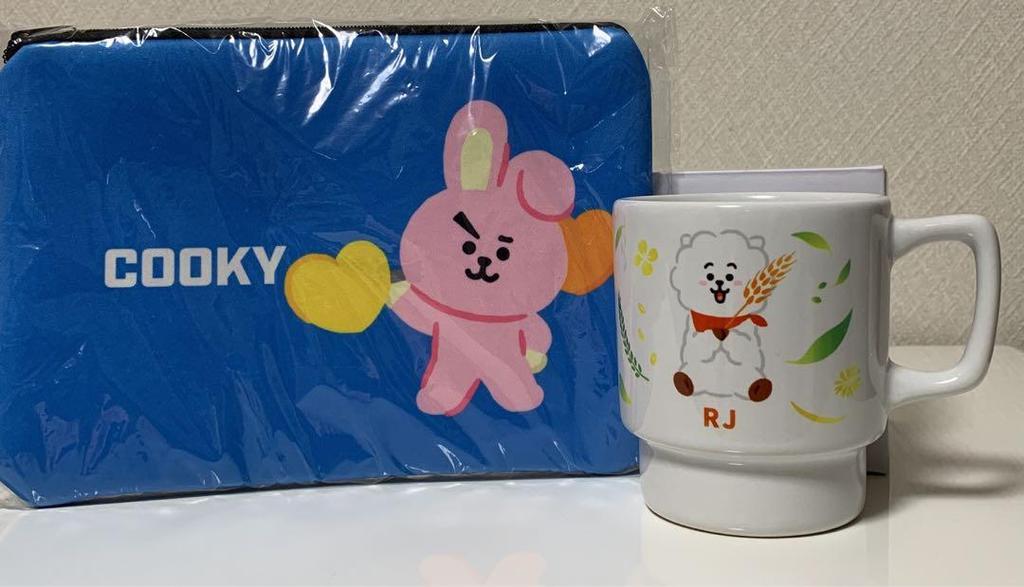 [USED] Sokenbicha BTS BT21 Cookie Pouch RJ Mug Winner