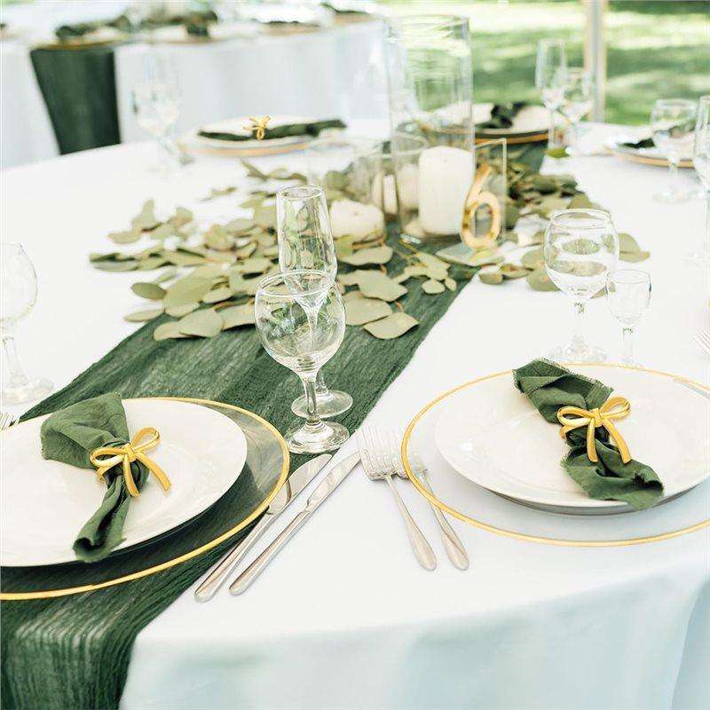 Gut für Dinnerpartys 12 Stück Goldene Schleifen Serviettenringe, Metall Schmetterling Serviettenhalter für Hochzeitstisch Versammlungsdekorationen