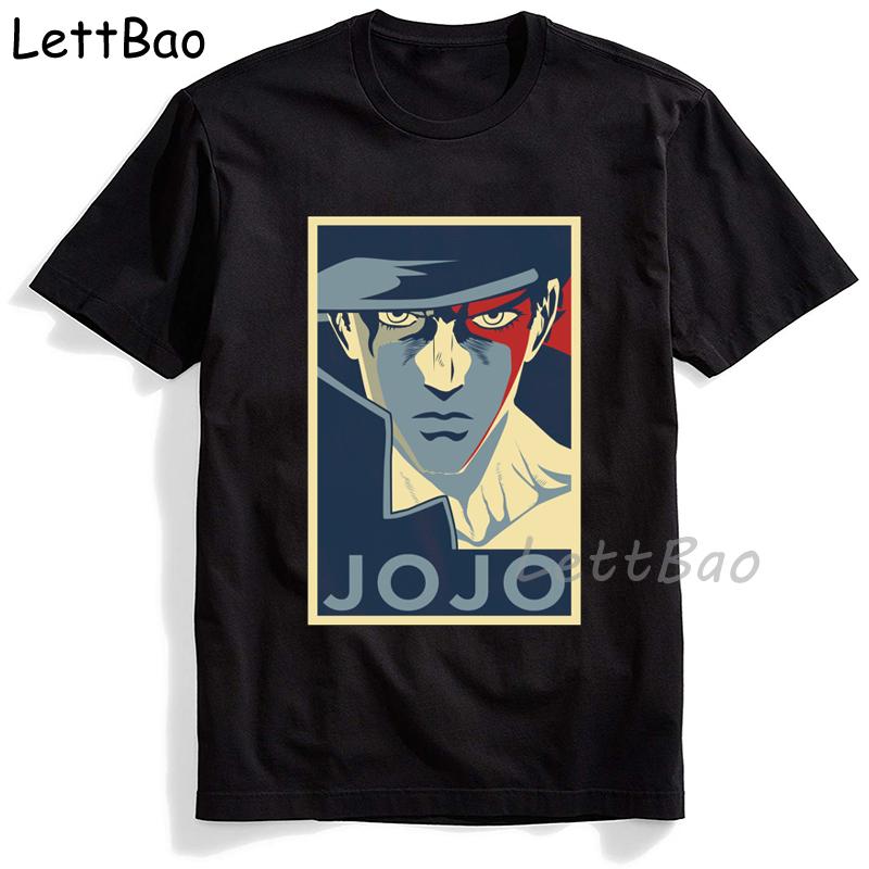 Jojos Bizarre Adventure Printed T Shirt Men Japanese Anime Male Tshirt Short Sleeve Funny