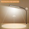 New A LED Desk Lamp with Clamp, Eye-Caring Clip On Lights   Office, 3 Modes 10 Brightness, Long Flexible Gooseneck,Metal