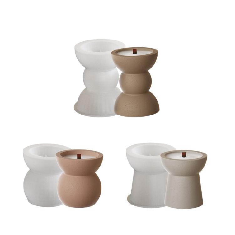 Multipurpose Sturdy Silicone Mould for Round Candle Accessory Portable for Artistics and Craft Supplies Lovers