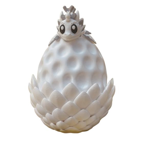 

Flexible Sports Ball Dragon Egg 3D Printed Dragon Egg with Dragon Inside Articulated Winged Dragon Fidget Toy Gifts for Easter Basket Stuffer S H