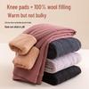 LANGSHA Women's Wool Thermal Leggings with Knee Protection
