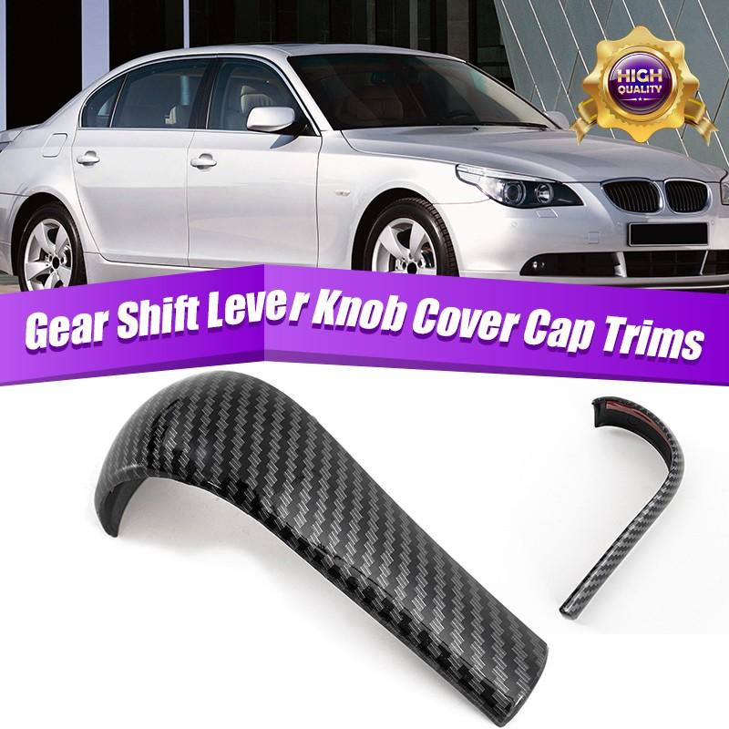 1x Gear Shift Knob Shifter Handle Lever Cover Trim For BMW E60 E90 X5 E53 X3 E83