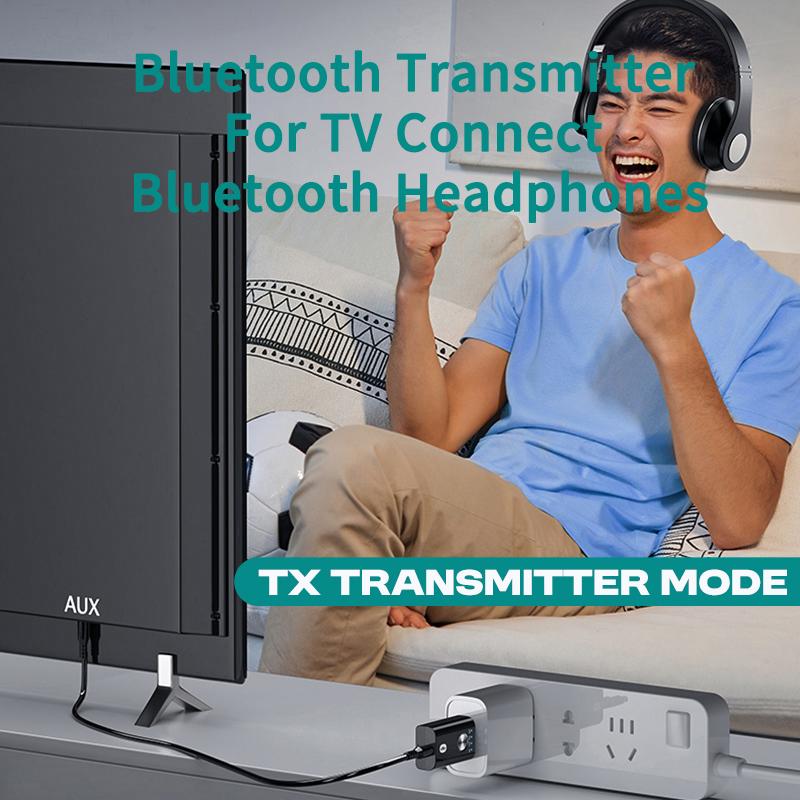 4 In 1 USB Bluetooth Audio Transmitter Receiver 3.5MM AUX RCA Stereo Wireless Adapter Sound Card Dongle With Mic For PC TV Car