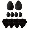 10Pcs Makeup Sponge Wet Dry Dual Use Egg Puff for Liquid Cream Powder Blending Sponge Set All Skin Cosmetic Accessories