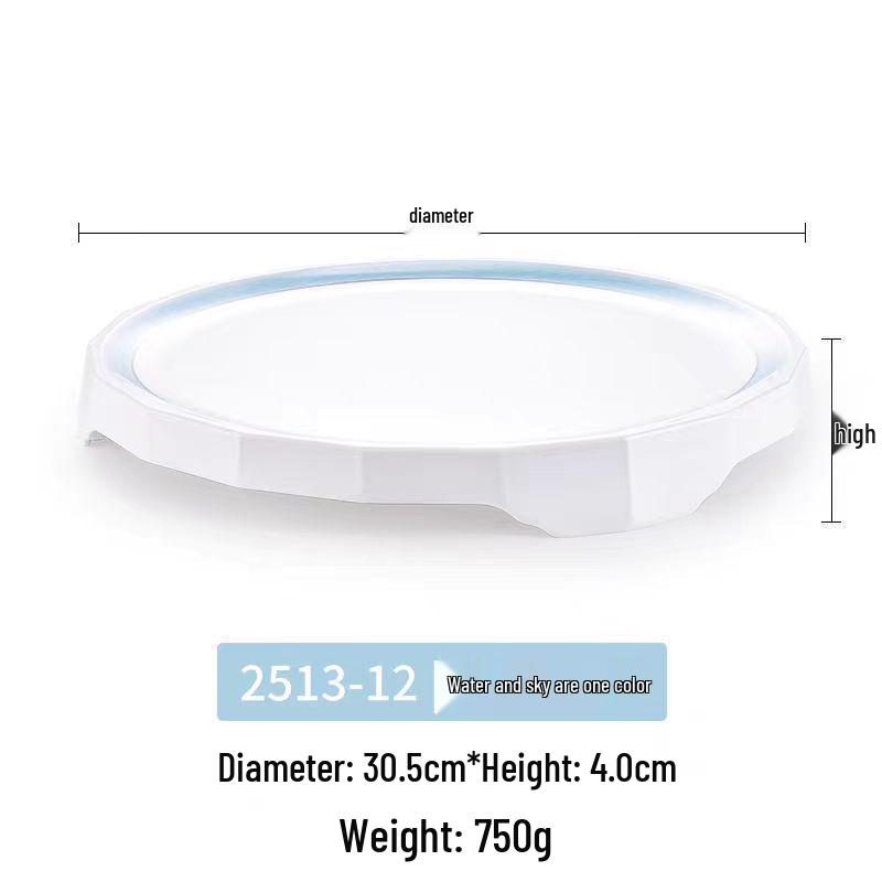 Artistic Melamine Round Plate for Cold Dishes - Ideal for Restaurants & Hotels, Perfect for Western Food & Steak.