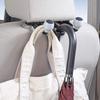 Napolex Fizz-1091 Double Arm Hook for Cars, Easy Installation Just Through Headrest Stays, Load