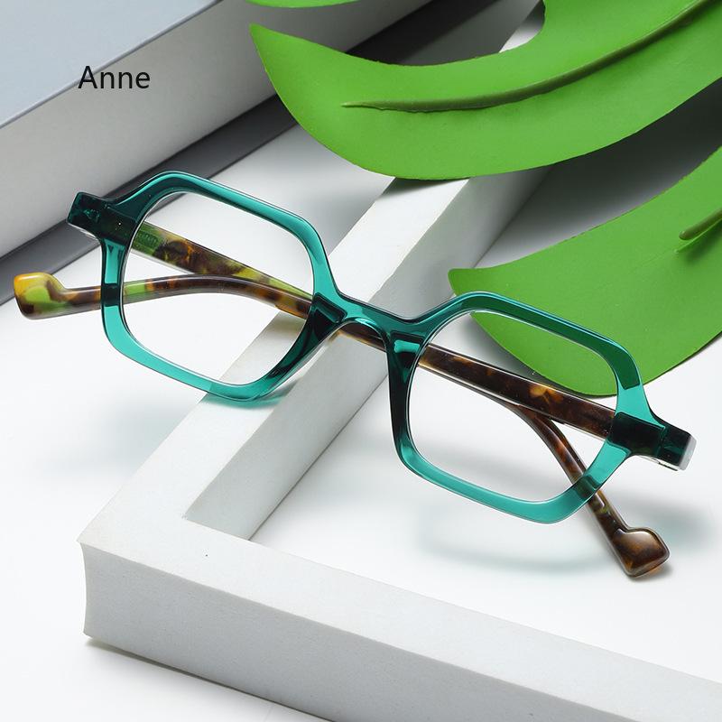 Square Computer Reading Glasses Frame Fashion Europe&America Anti-Blue Light Presbyopia Eyeglasses 0+1.0+1.5+2.0+2.5...+4.0
