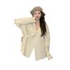 Women's 2023 Autumn V-neck Knit Cardigan - Stylish Lazy Style Sweater Coat Base Layer