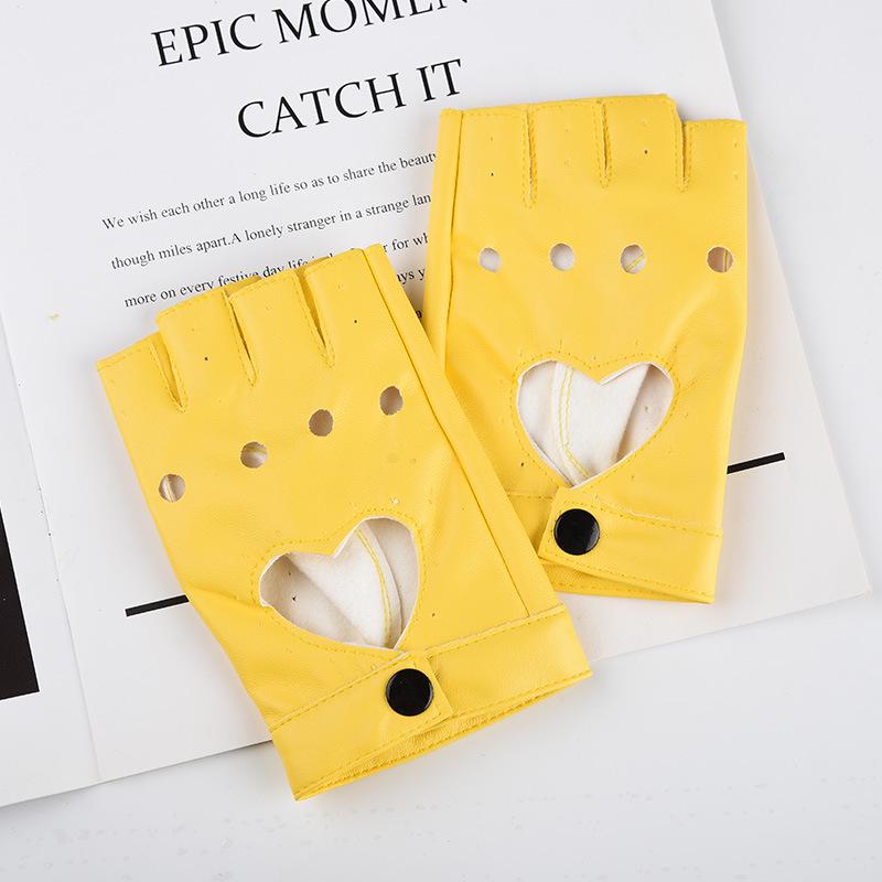 Women's Half-Finger Steel Pole Dance Gloves for Nightclub and Fashion Shows