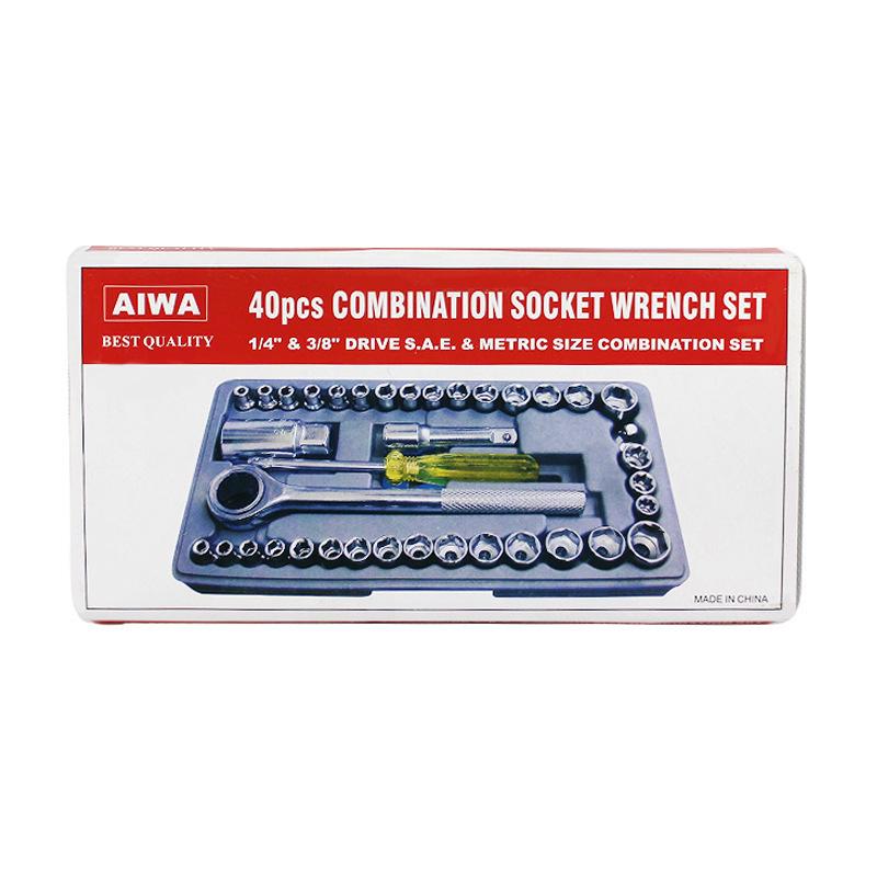 40-Piece Car Repair Socket Wrench Tool Set