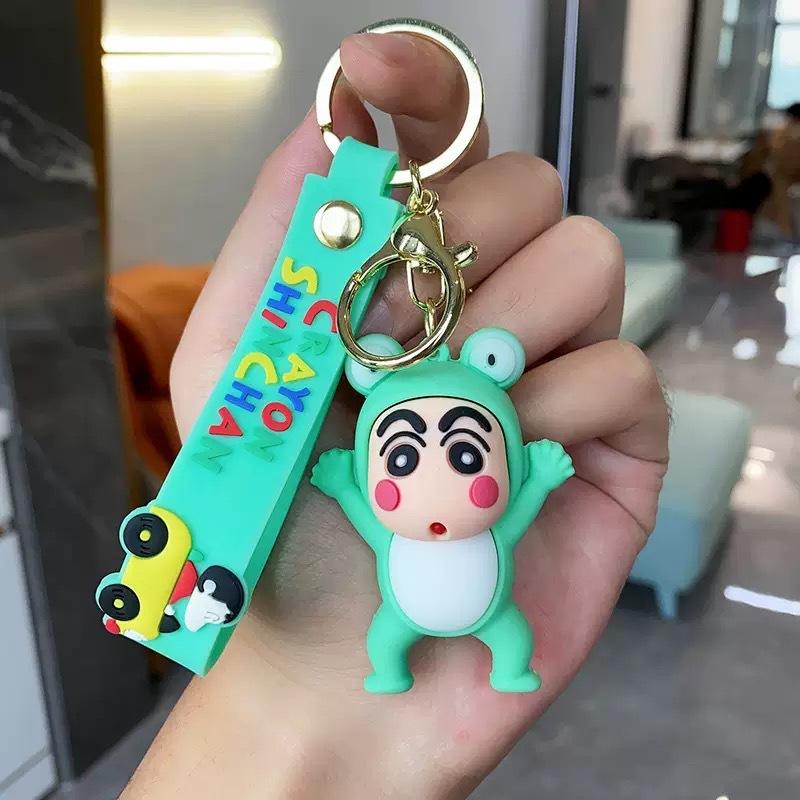Cartoon Q-version Fun Soft Silicone Keychain Pendant Couple Creative Jewelry Bag Pendant Keychain Gift for Girlfriend's Birthday
