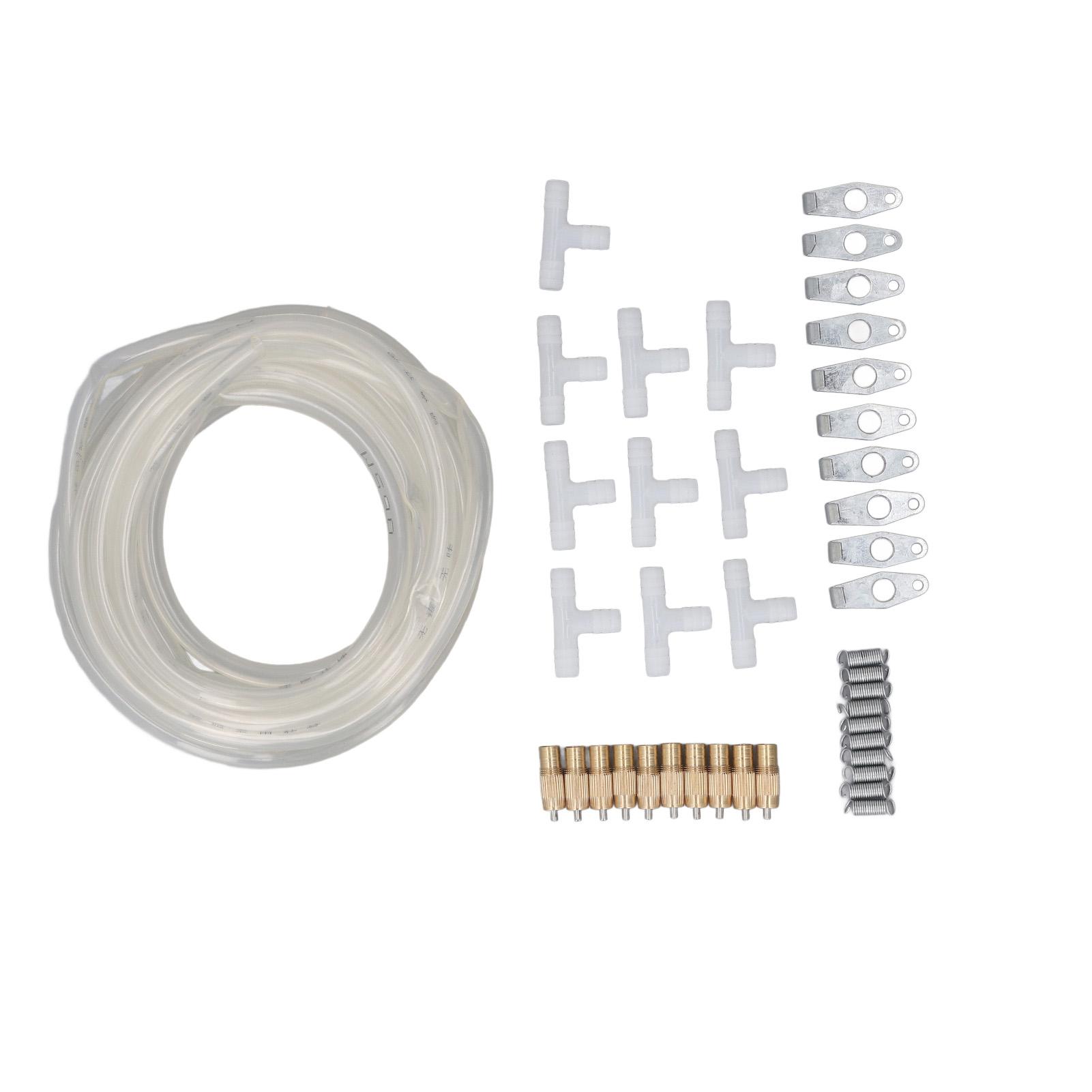 

Кроличья поилка-ниппель с прозрачным шлангом 0,3 дюйма 16,4 фута, полностью медная, простая в установке, автоматическое поение кроликов