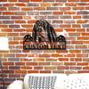 Metal Wall Art Sign Basset Hound Dog Lovers Gift Custom Text Home Decor