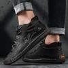 Summer Sneakers for Men Shoes 2024 Style Leisure Sneaker Men Leather Shoe Natural Cowhide Leather Cheap Shoes With Free Shipping