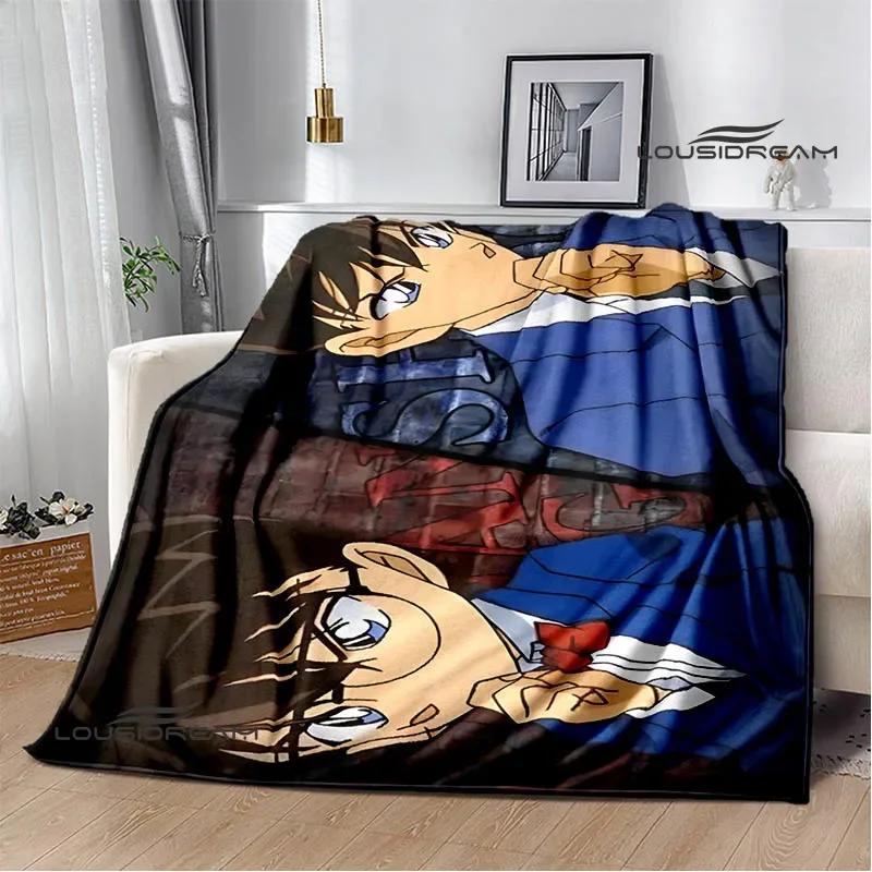 Detective Conan Cartoon Printed Blankets Picnic Blanket Warm Flannel Blankets Home Bed Linings Blankets for Beds Birthday Gift