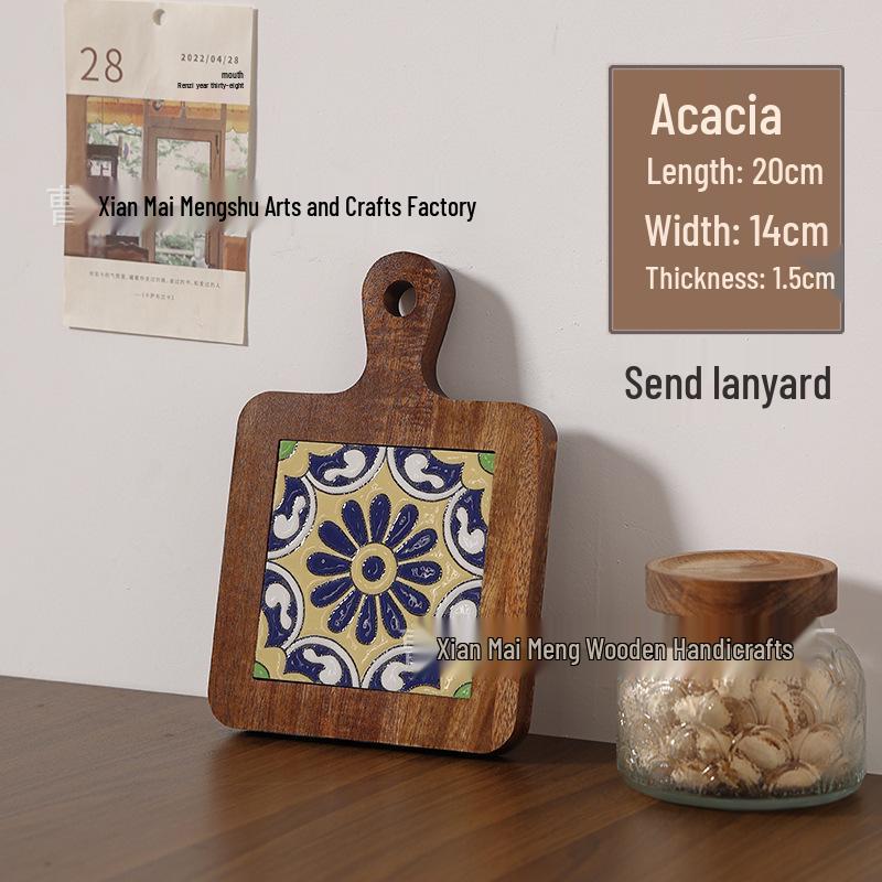 Massivholz Hitzebeständiger Esstischuntersetzer & Untersetzer