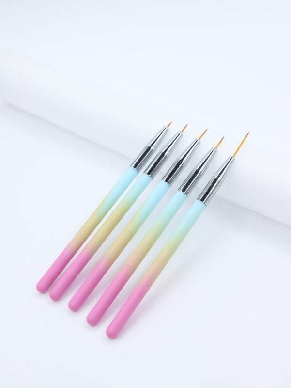 5 Nail Pen Set, Onion Powder Rod Crystal Pen, Nail Brush, Painted Pen, Nail Pen Green, Nail Arrangement Pen Set