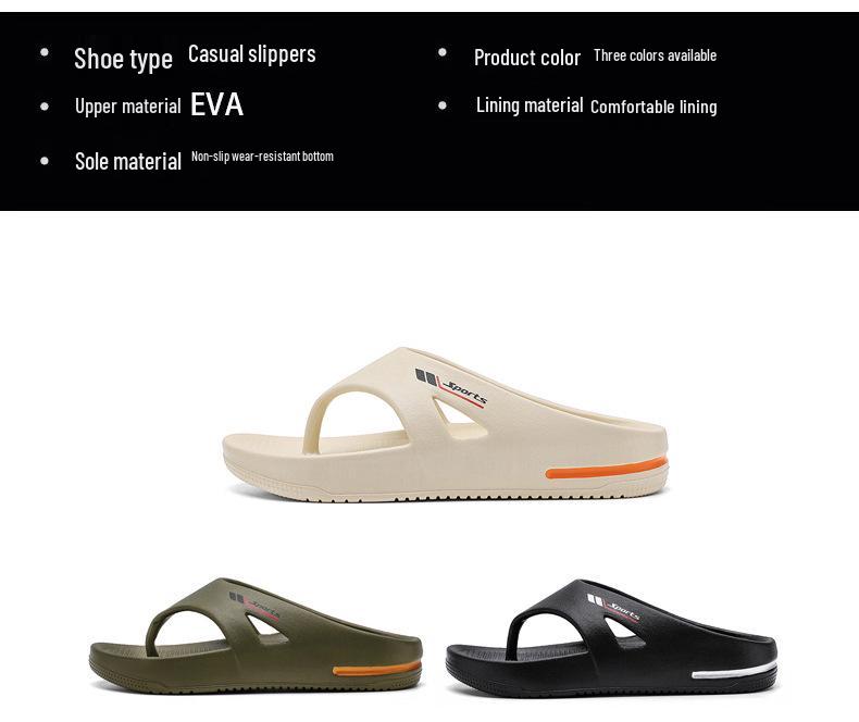 Men's Large-Size Fashion Flip-Flops: New Summer Thong Sandals with Thick Soles, Trendy Casual Slippers