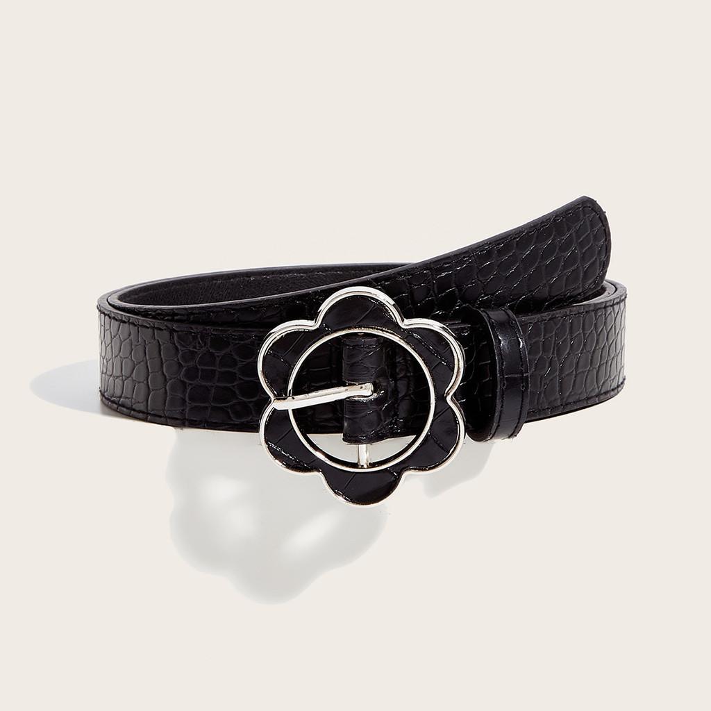 Style Pu Leather Belt With Metal Clasp For Hip Hop Fashion And Casual Wear