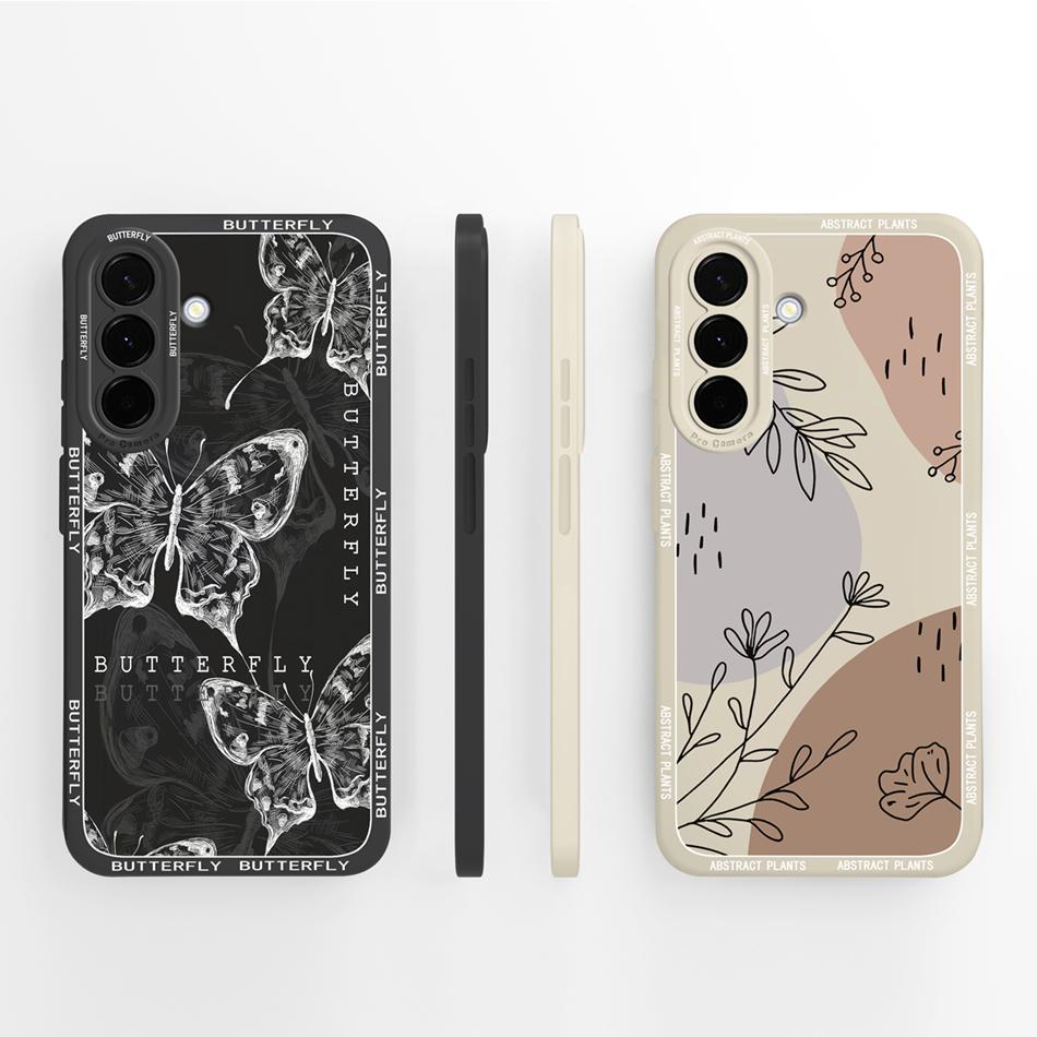For Samsung Galaxy A37 A57 Phone Case Minimalist Style Camera Protection Back Cover Soft Liquid Silicone Anti Drop Bumper Funda