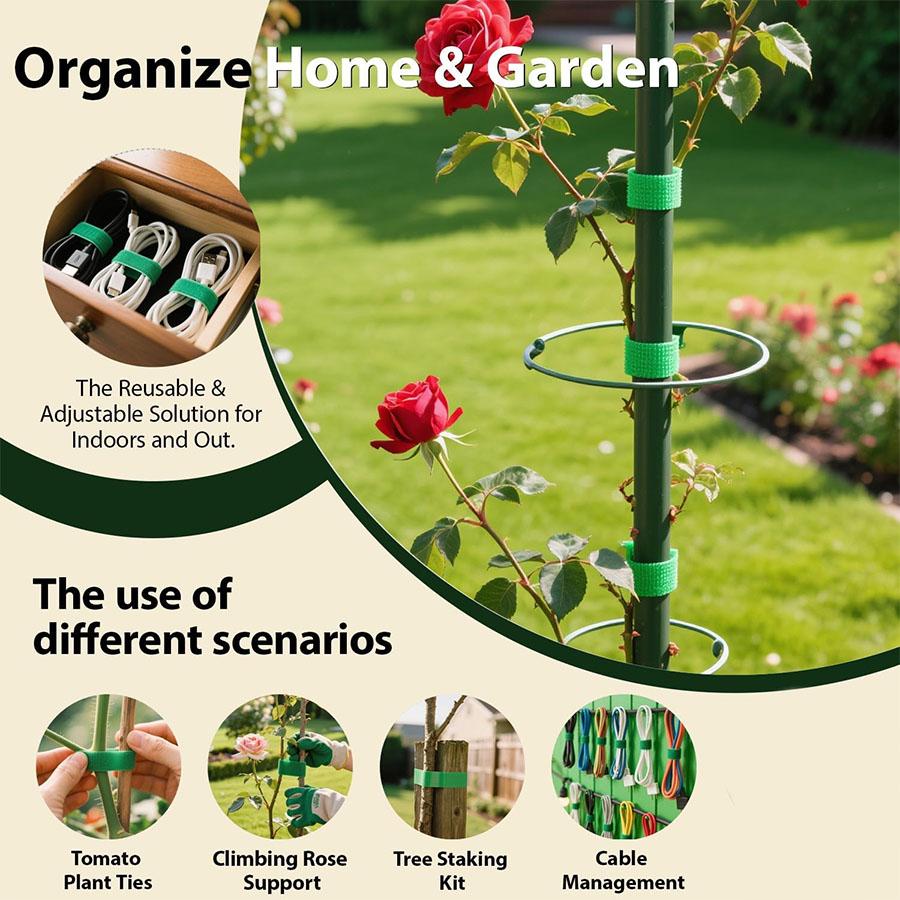 Reusable Plant Ties, Suitable for Climbing Plants, Planning Straps, Plant Tape Gardening,  Plant Support, Garden Cable Ties